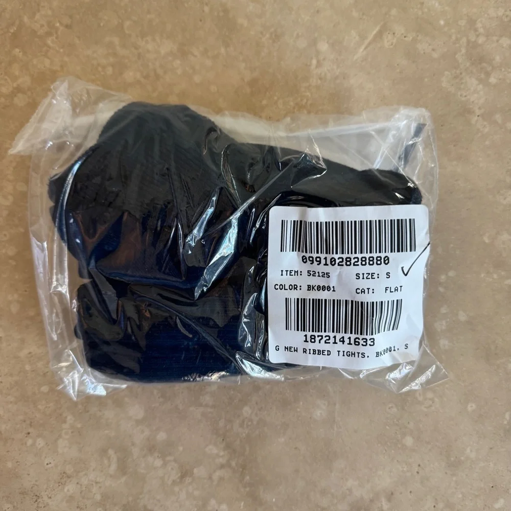 J Crew Crewcuts Navy Blue Ribbed Tights Girls Size Small